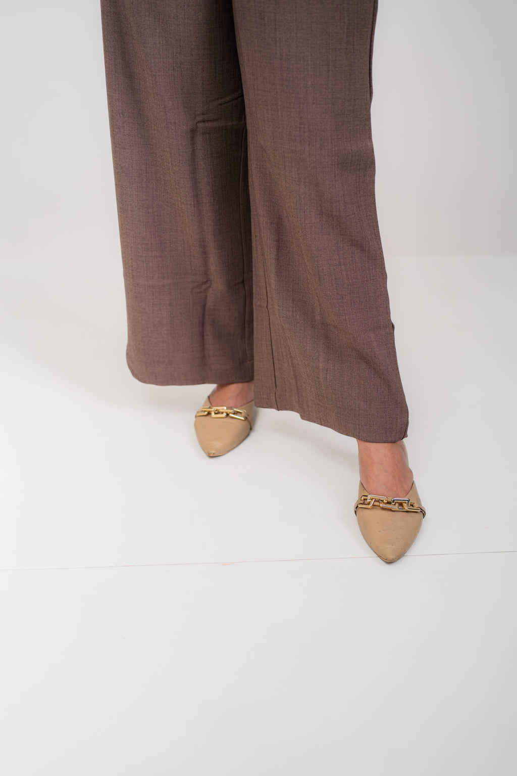 Premium Linen Wide Leg Pants (Mocha Brown)