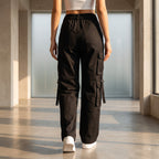 Women's Relaxed Fit Cargo Pants | Premium Cotton Wide Leg Cargo Trousers