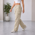 Women's Stylish Cargo Pants | Premium Cotton Relaxed Fit Utility Trousers