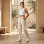 Women's Stylish Cargo Pants | Premium Cotton Relaxed Fit Utility Trousers