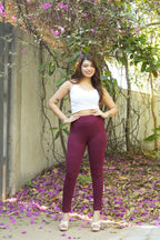 Soft Stretch Flare Pants (Dusty Rose)