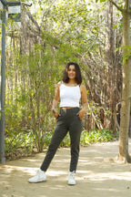 Soft Stretch Flare Pants (Olive Green)