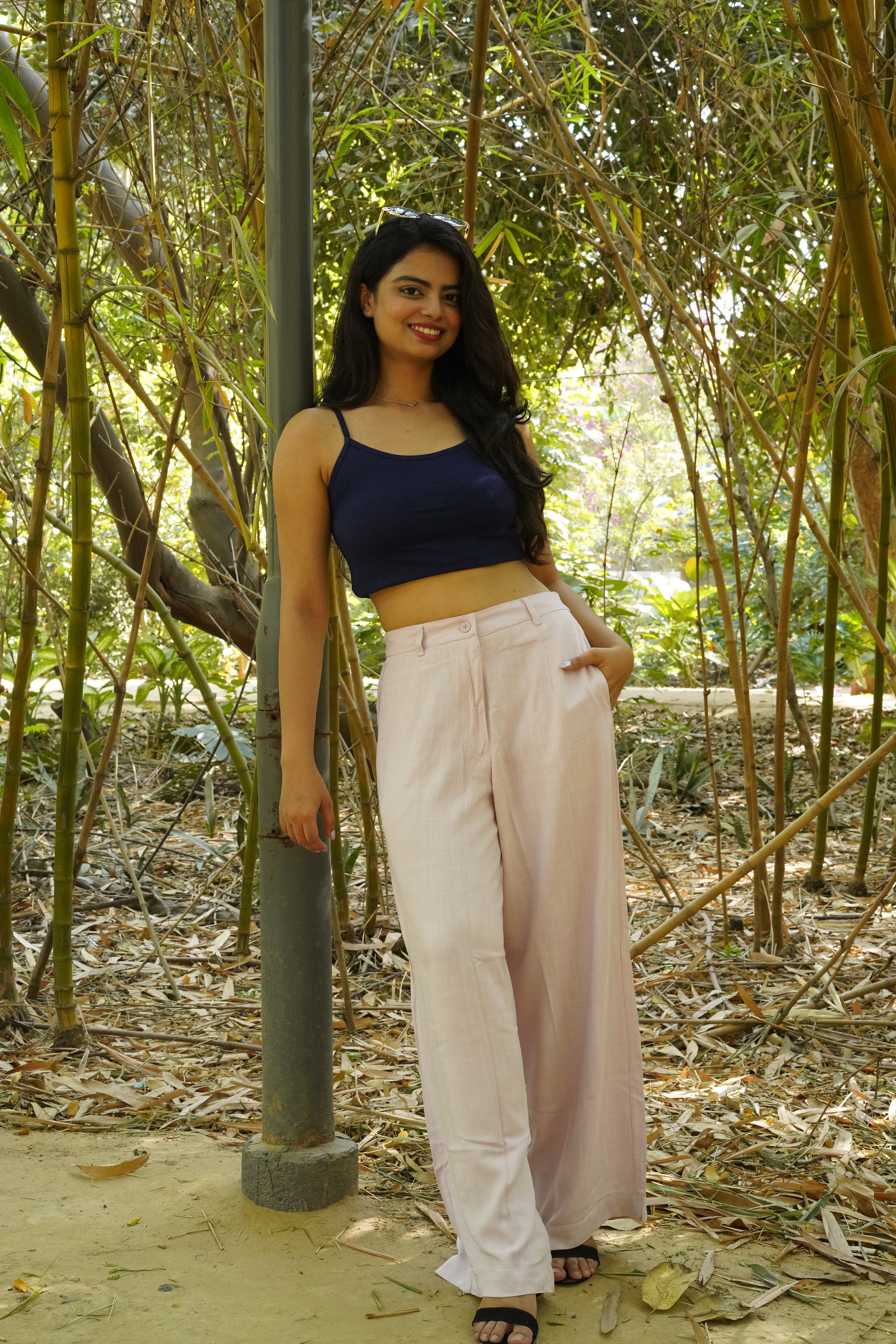 Regular Fit Straight Pants irony white