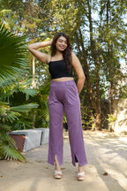 AirFlex Slit Wide Leg Pants (Dusty Rose)