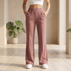 Women's High Waist Soft Stretch Flare Pants