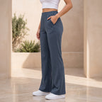 Women's High Waist Soft Stretch Flare Pants