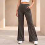 Women's High Waist Soft Stretch Flare Pants