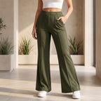 Women's High Waist Soft Stretch Flare Pants