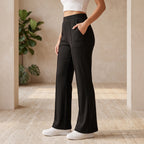 Women's High Waist Soft Stretch Flare Pants