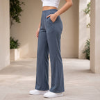 Women's High Waist Soft Stretch Flare Pants