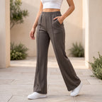 Women's High Waist Soft Stretch Flare Pants