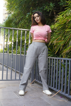 Easy Wear Cotton Pants (Silver Grey)