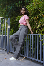 Easy Wear Cotton Pants (Steel Grey)