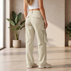 Women's Stylish Cargo Pants | Premium Cotton Relaxed Fit Utility Trousers
