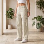 Women's Stylish Cargo Pants | Premium Cotton Relaxed Fit Utility Trousers