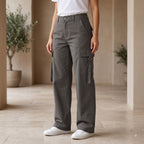 Women's Stylish Cargo Pants | Premium Cotton Relaxed Fit Utility Trousers