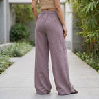 Premium Linen Cotton Wide Leg Trousers for Women